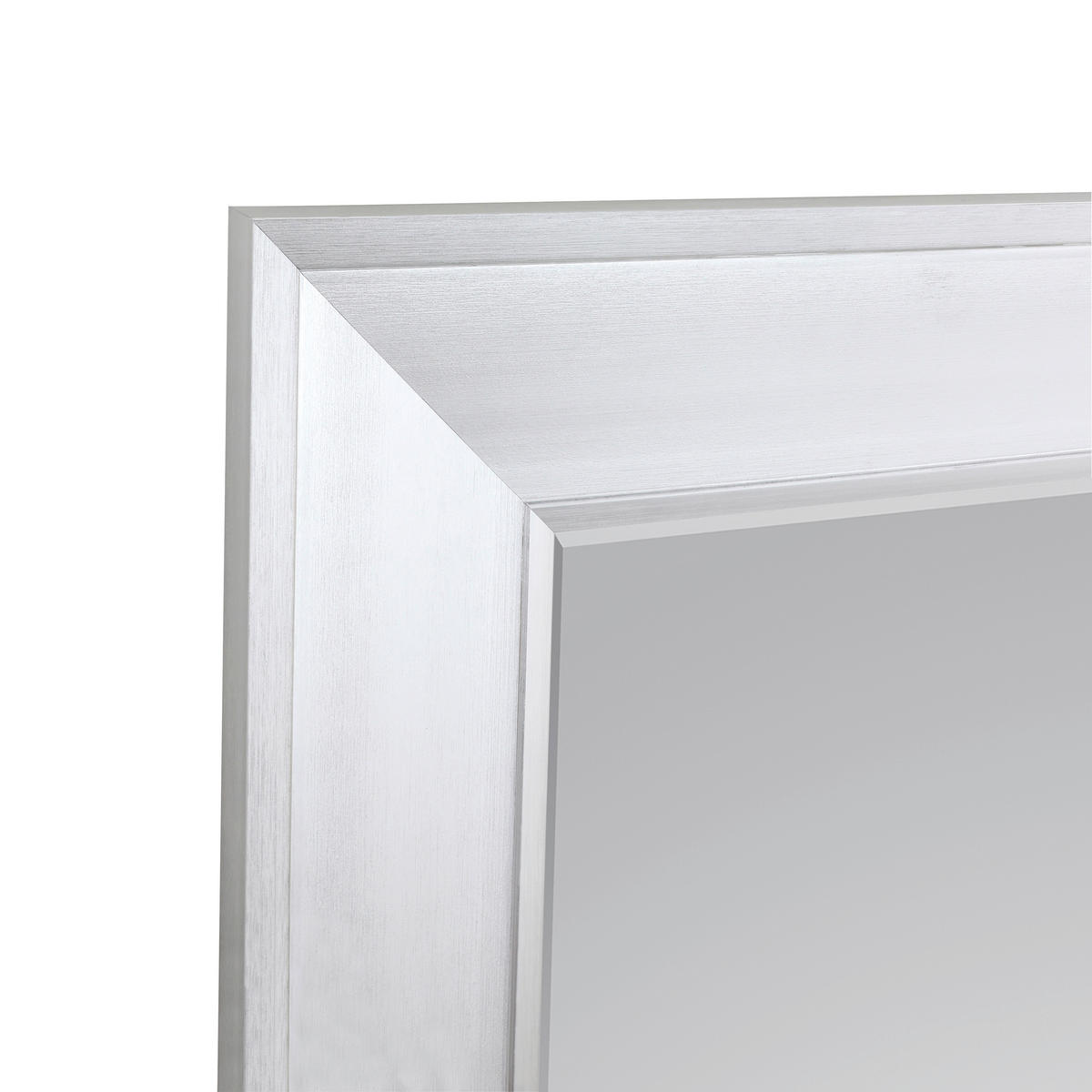 WANDSPIEGEL 100/200/5,5 cm    in rechteckig  - Silberfarben, KONVENTIONELL, Glas/Kunststoff (100/200/5,5cm)