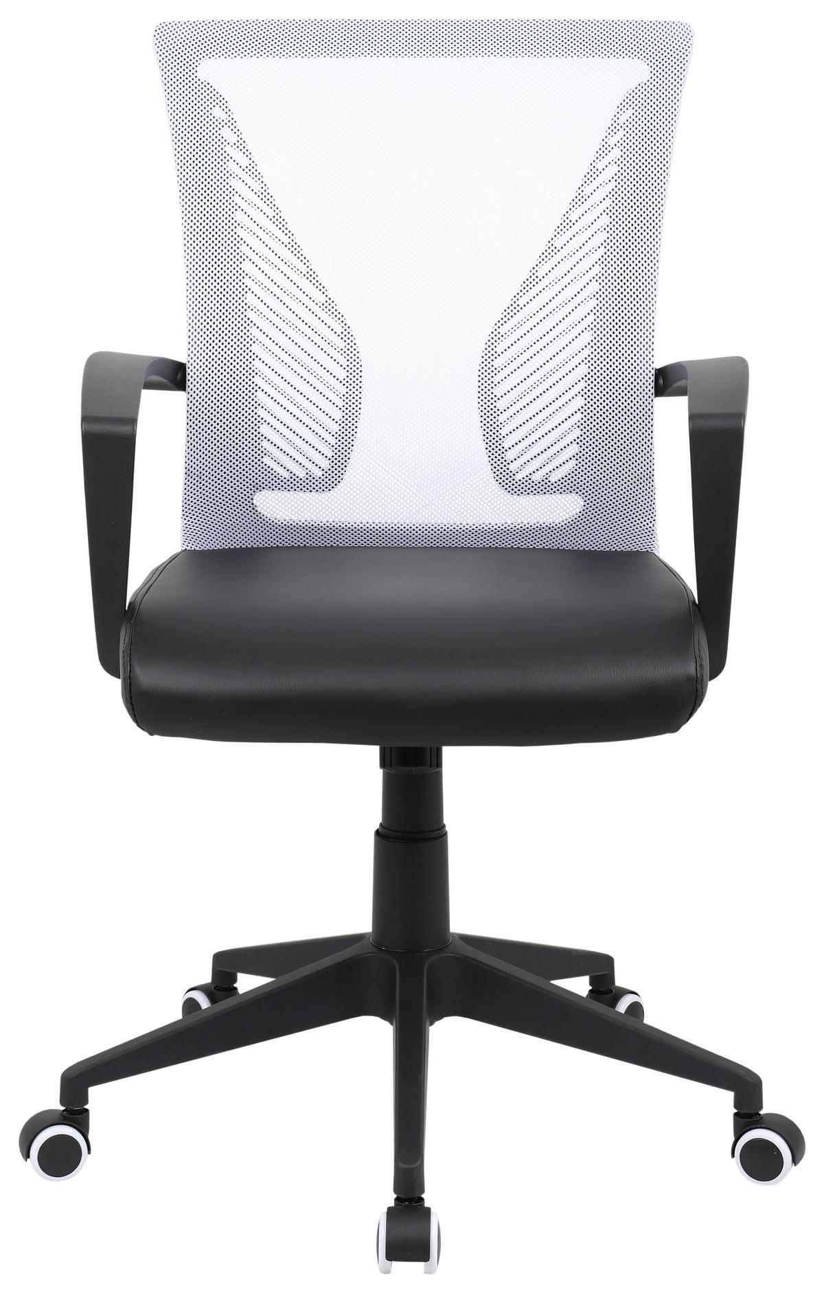 DREHSTUHL  in Schwarz, Weiss  - Weiss/Schwarz, Konventionell, Kunststoff/Metall (48/92/46cm)