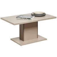 COUCHTISCH 95/55/46 cm rechteckig Eichefarben, Hellgrau  - Eichefarben/Hellgrau, MODERN, Holzwerkstoff (95/55/46cm) - Hom`in