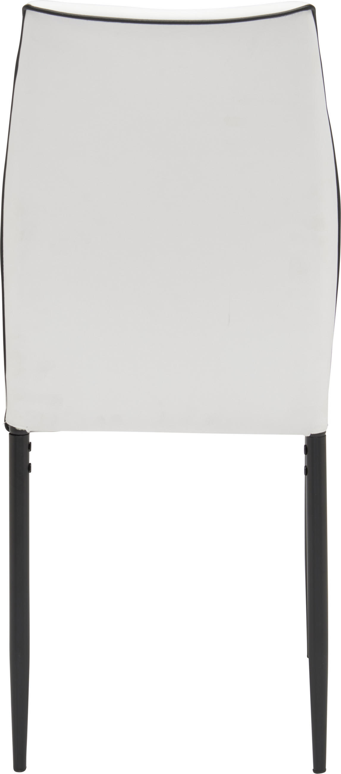 STOLIČKA, 43,5/96/58 cm - čierna/biela, Design, kov/textil (43,5/96/58cm) - Carryhome