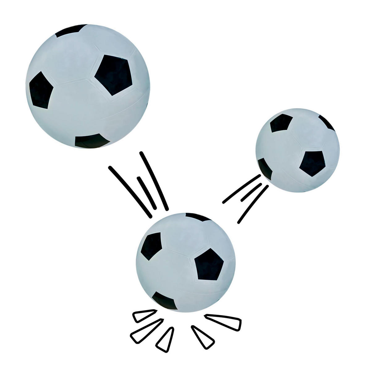 SPIELBALL - Weiß, Basics, Kunststoff (75cm) - alldoro
