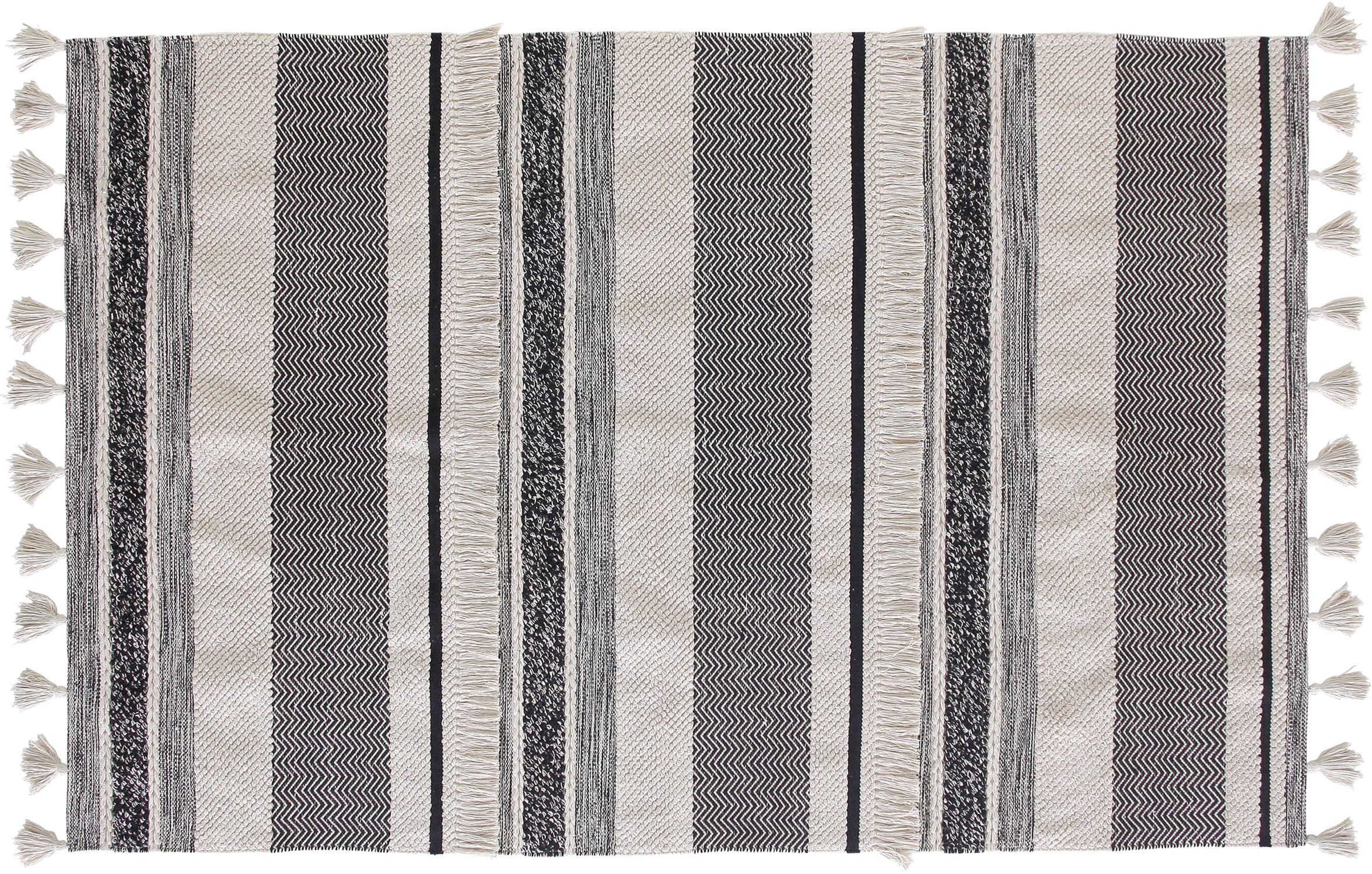 TEPPICH 230/160 cm - Beige/Hellgrau, Trend, Textil (230/160cm)