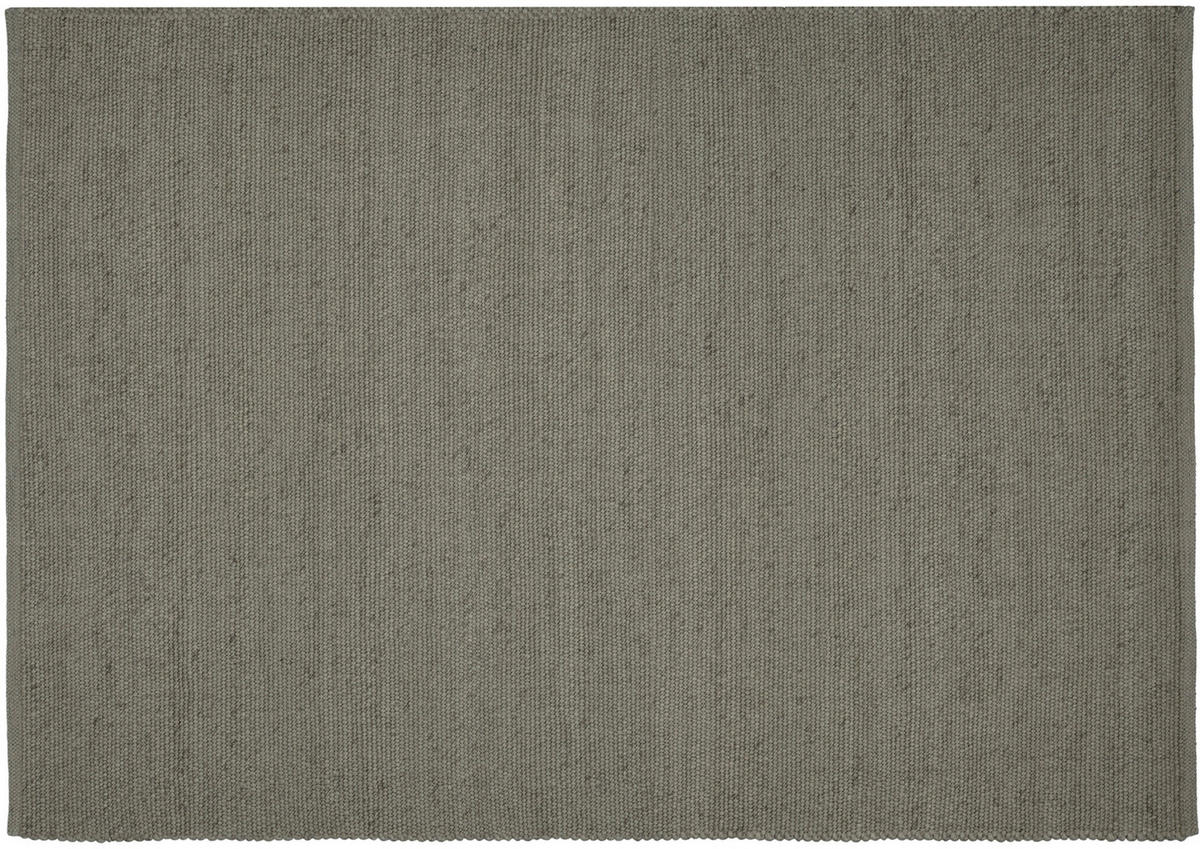 HANDWEBTEPPICH 120/180 cm Havre Grau, Grün, Dunkelgrün  - Dunkelgrün/Grau, Basics, Textil (120/180cm) - Linea Natura