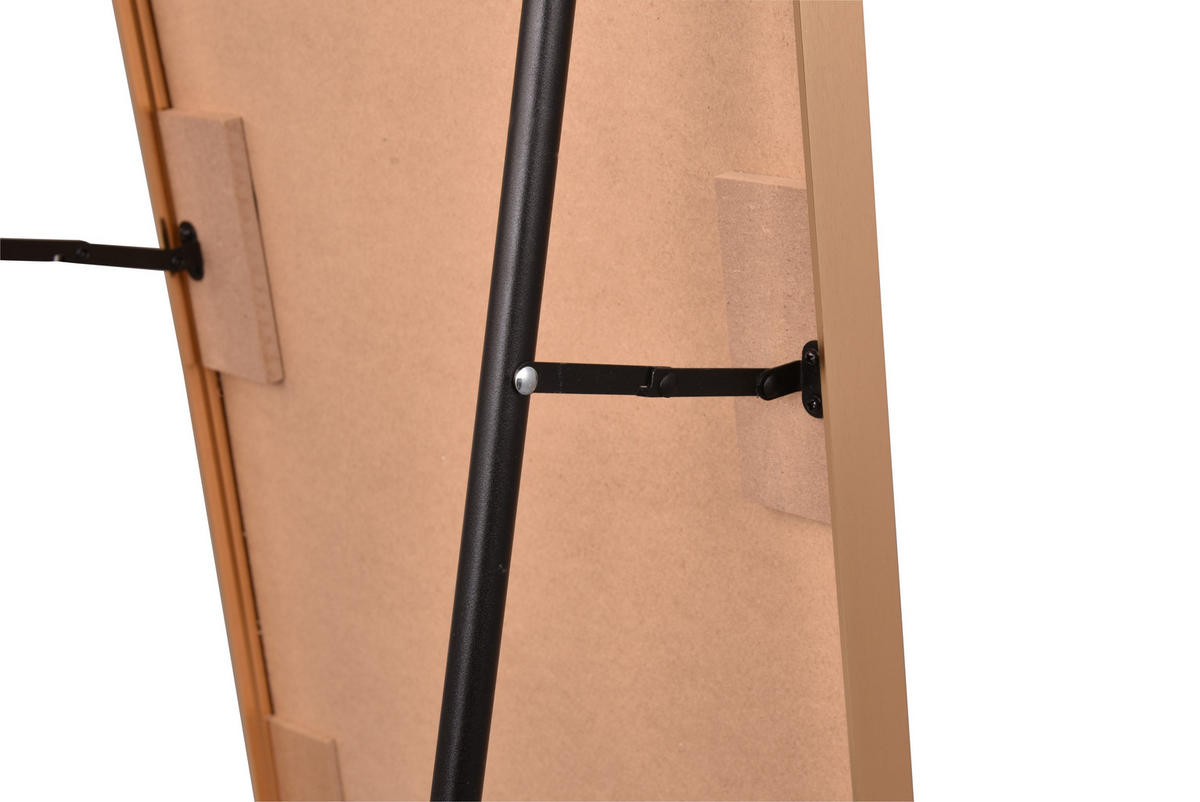 Oglindă Cu Suport  - auriu, Modern, sticlă/metal (40/160cm) - Hom`in