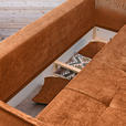 BOXSPRINGSOFA in Chenille Rostfarben  - Rostfarben/Schwarz, MODERN, Kunststoff/Textil (235/95/108cm) - Hom`in
