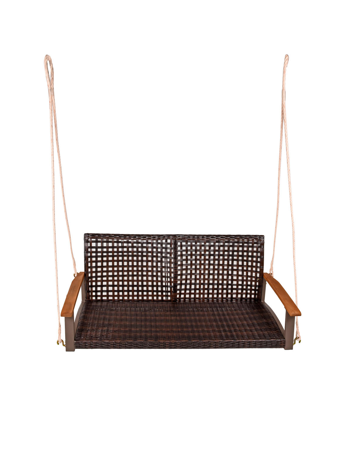 HÄNGEBANK 120/79/57 cm  - Braun/Akaziefarben, Basics, Holz/Kunststoff (120/79/57cm) - Gardenson