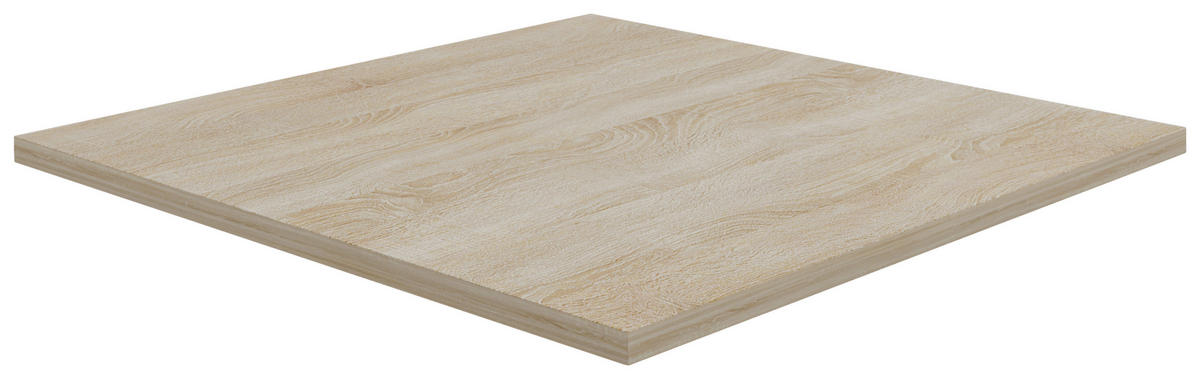 SCHREIBTISCHPLATTE  in Weiß, Sonoma Eiche  - Weiß/Sonoma Eiche, MODERN, Holzwerkstoff (50/8/50cm) - MID.YOU