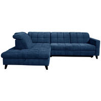 ROHOVÁ SEDACIA SÚPRAVA, textil, modrá - čierna/modrá, Design, drevo/textil (216/297cm) - Xora