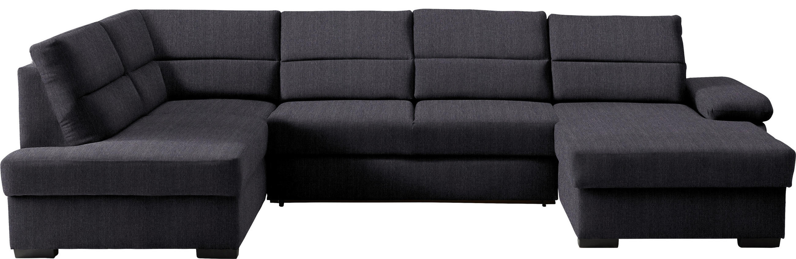 WOHNLANDSCHAFT in Webstoff Anthrazit  - Dunkelbraun/Anthrazit, Konventionell, Kunststoff/Textil (183/319/166cm) - Cantus