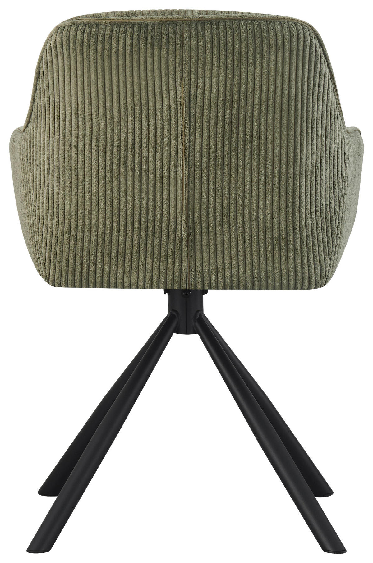 ARMLEHNSTUHL  in Eisen Cord  - Schwarz/Grün, Design, Textil/Metall (56/83/62cm) - Carryhome