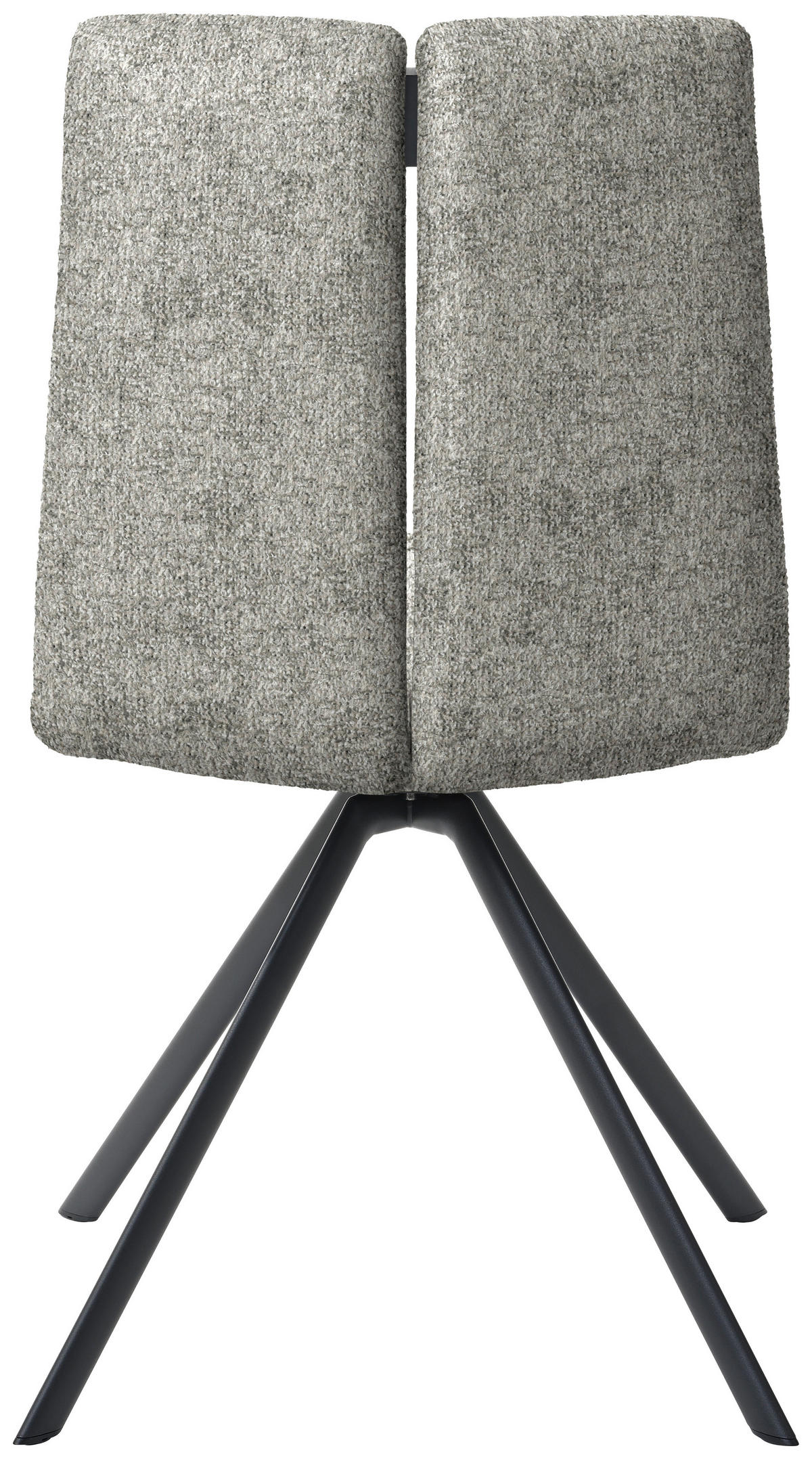 STUHL  Stoffauswahl Webstoff  - Anthrazit/Hellgrau, Design, Textil/Metall (50/92/64cm) - Venjakob