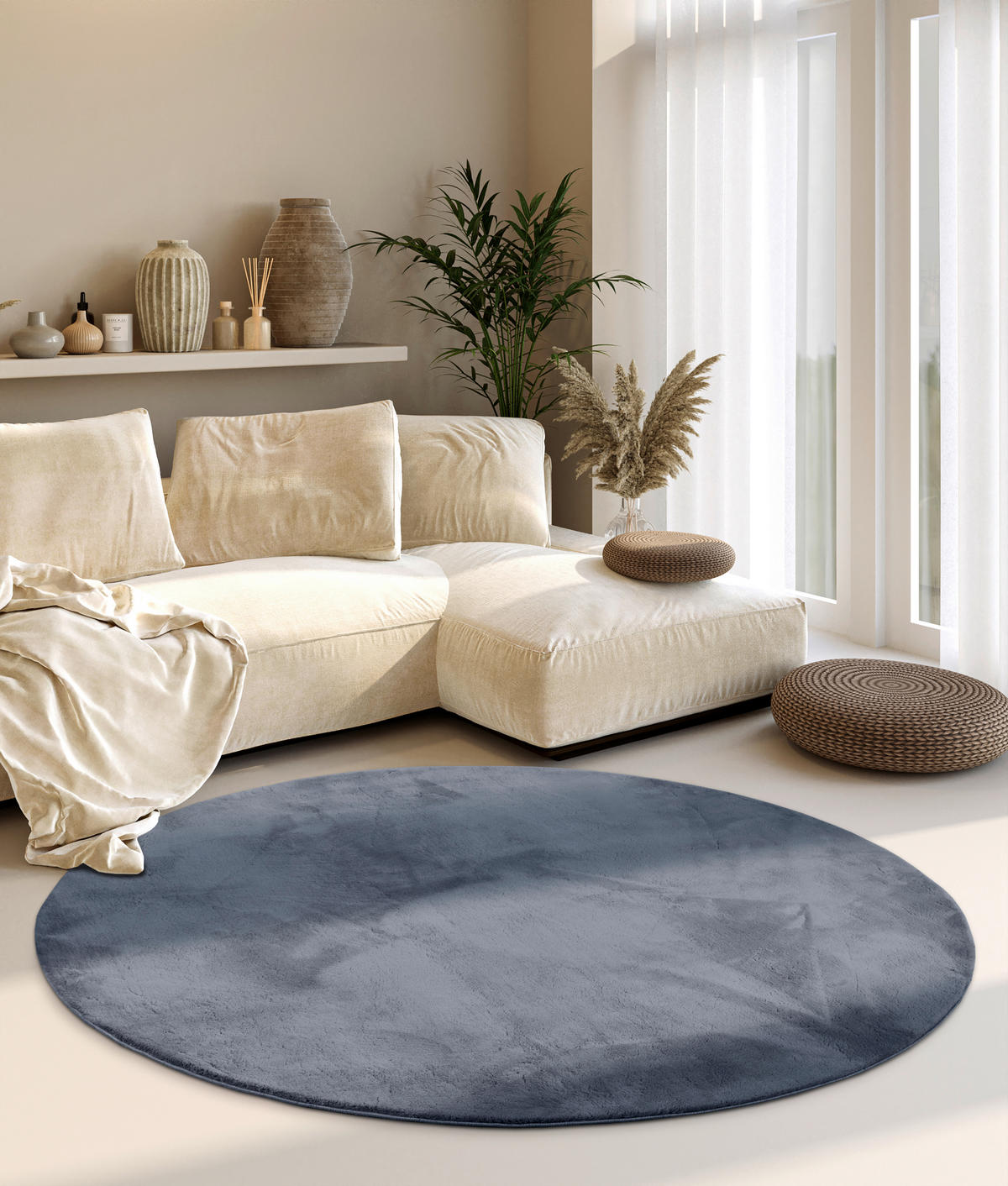HOCHFLORTEPPICH 200 cm Kollektion 1899 Anthrazit  - Anthrazit, Design, Textil (200cm) - Villeroy & Boch