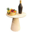 BEISTELLTISCH in Holz, Metall, Keramik 46/46/45 cm  - Creme, Trend, Holz/Keramik (46/46/45cm) - Ambia Home