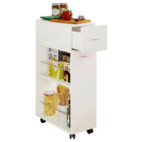 ALLZWECKWAGEN in Weiß  - Weiß, MODERN, Holzwerkstoff/Kunststoff (25/50/85cm) - MID.YOU