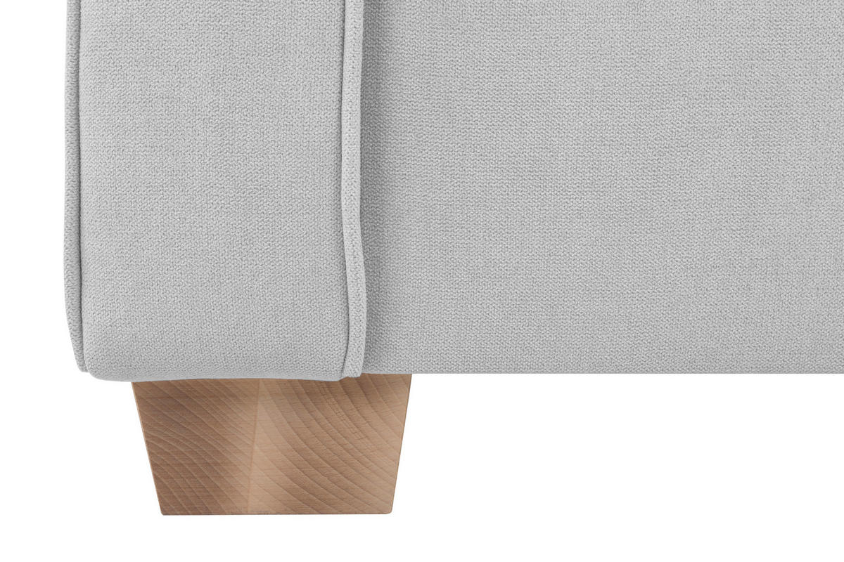 SESSEL in Hellgrau  - Buchefarben/Hellgrau, Design, Holz/Textil (93/89/82cm) - MID.YOU