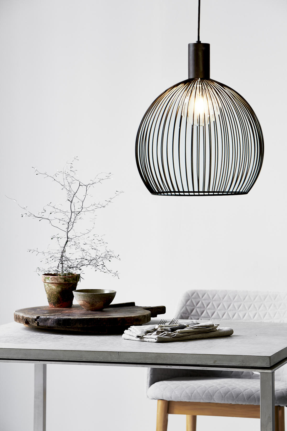 HÄNGELEUCHTE AVER 40/45,5 cm   - Schwarz, KONVENTIONELL, Metall (40/45,5cm) - Nordlux