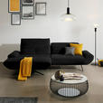 ECKSOFA  in Teddystoff Schwarz  170-195/280 cm  - Schwarz/Braun, Design, Textil/Metall (170-195/280cm) - Dieter Knoll