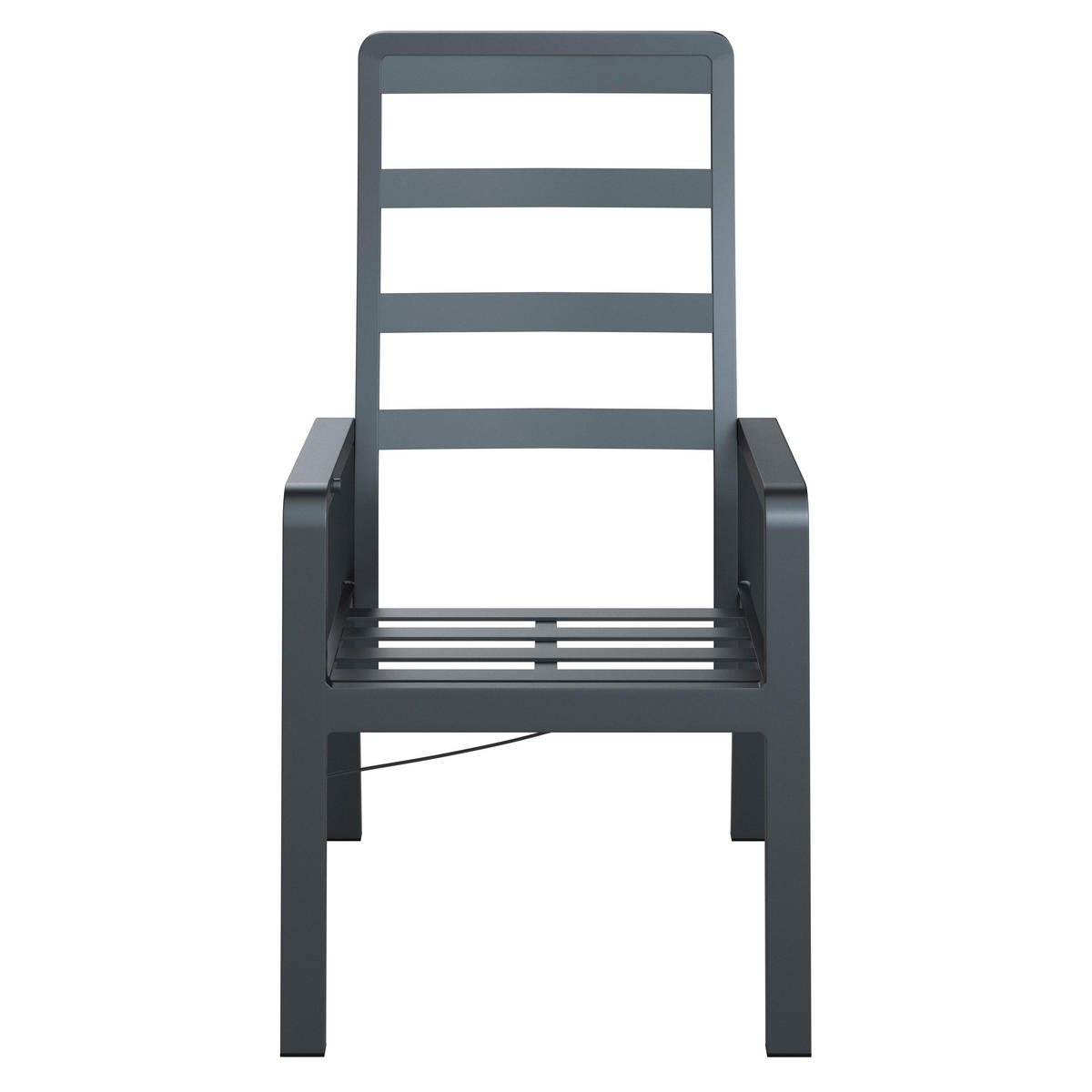 GARTENSESSEL Aluminium Grau, Schwarz  - Schwarz/Grau, MODERN, Textil/Metall (60/110/72cm) - Ambia Garden