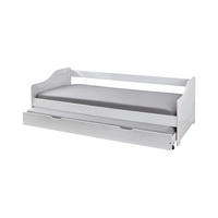 BETT 90/200 cm  in Weiß  - Naturfarben/Weiß, Basics, Holz (90/200cm) - Livetastic