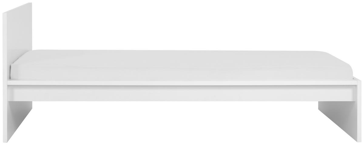 KREVET   90/200 cm   bijela  - bijela, Moderno, drvni materijal (90/200cm) - MID.YOU