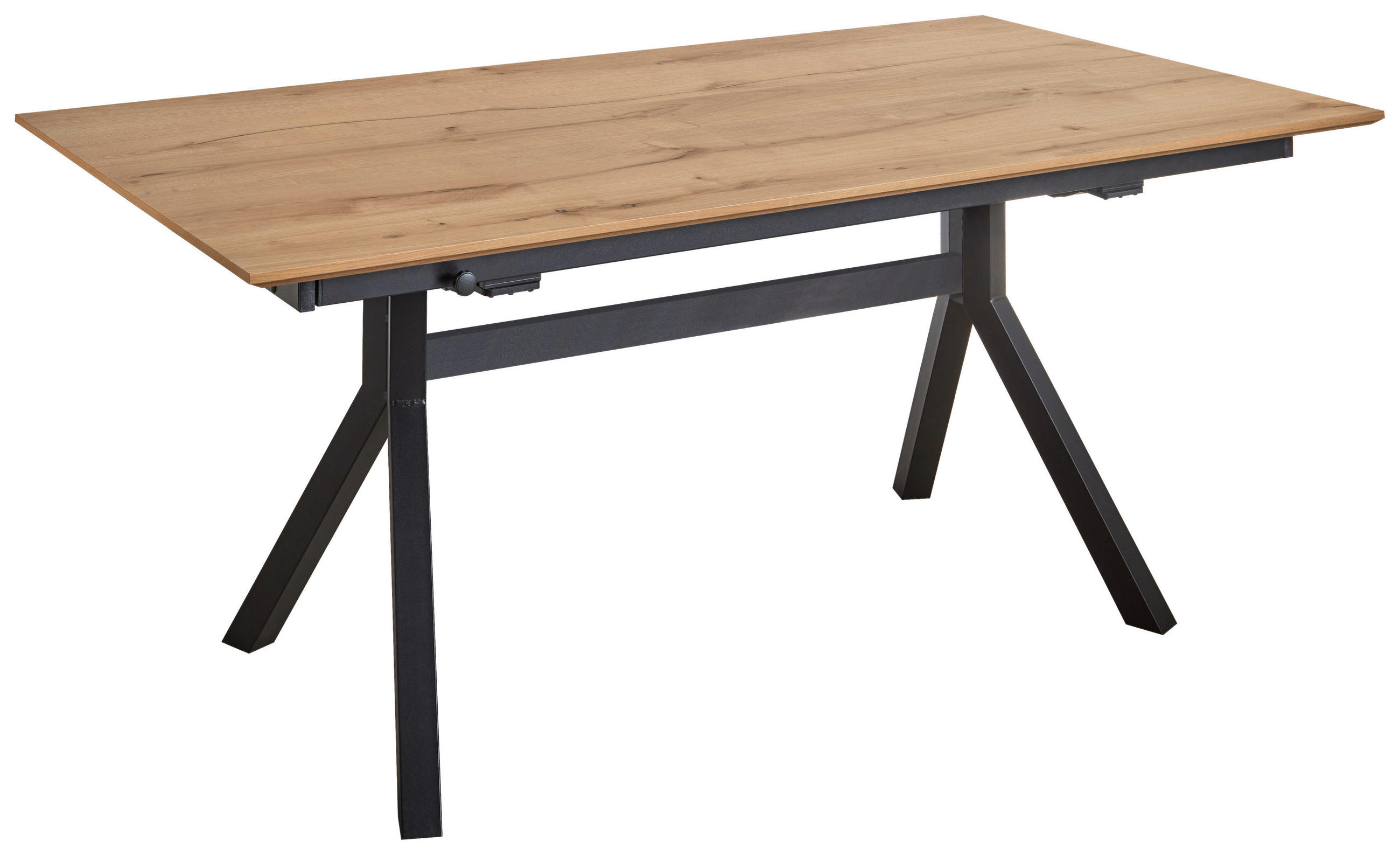 ESSTISCH in Metall, Holzwerkstoff 200-300/95/76 cm  - Eichefarben, Basics, Holzwerkstoff/Metall (200-300/95/76cm) - Celina Home