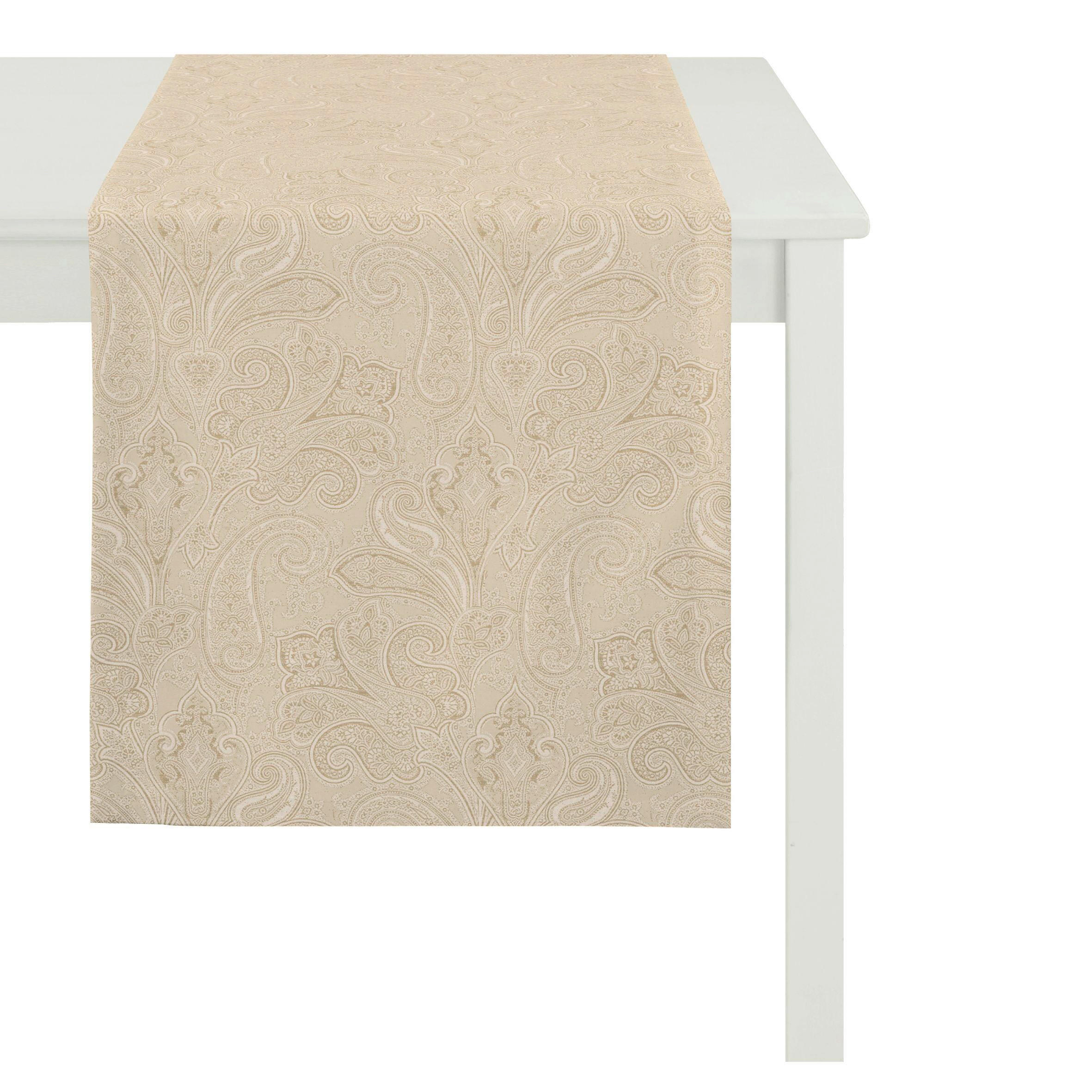 TISCHLÄUFER Uni-Basic 48/140 cm  - Beige, Basics, Textil (48/140cm) - Ambiente