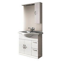 FÜRDŐSZOBA - fehér, Basics, faalapú anyag (85/190/50cm) - Welnova