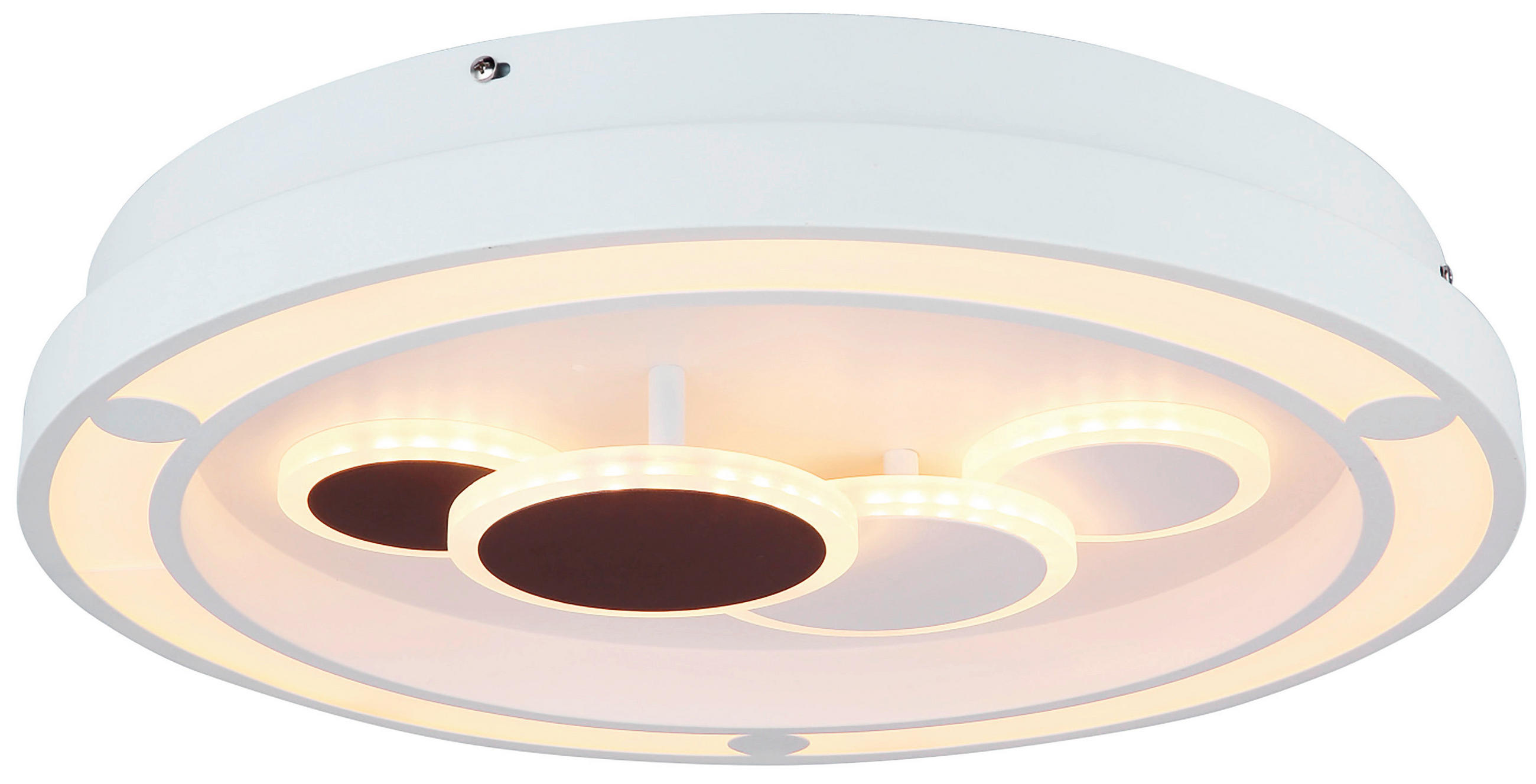 LED-DECKENLEUCHTE 48/8.2 cm   - Weiß, Design, Kunststoff/Metall (48/8.2cm) - Globo