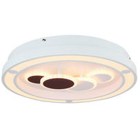 LED-DECKENLEUCHTE 48/8.2 cm   - Weiß, Design, Kunststoff/Metall (48/8.2cm) - Globo
