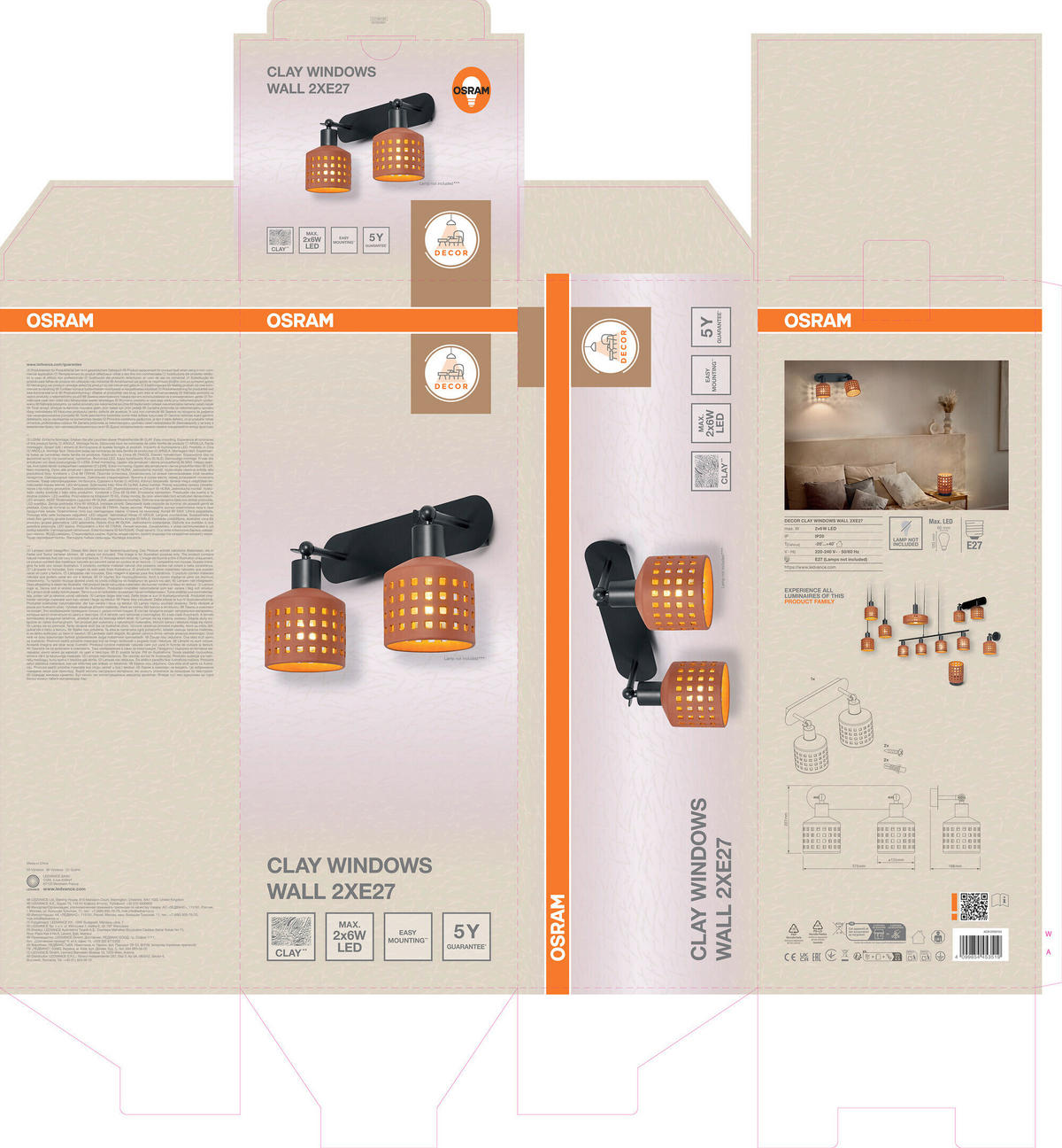 STRAHLER 37.5/16.8/22.7 cm   - Braun, Basics, Keramik/Metall (37.5/16.8/22.7cm) - Osram