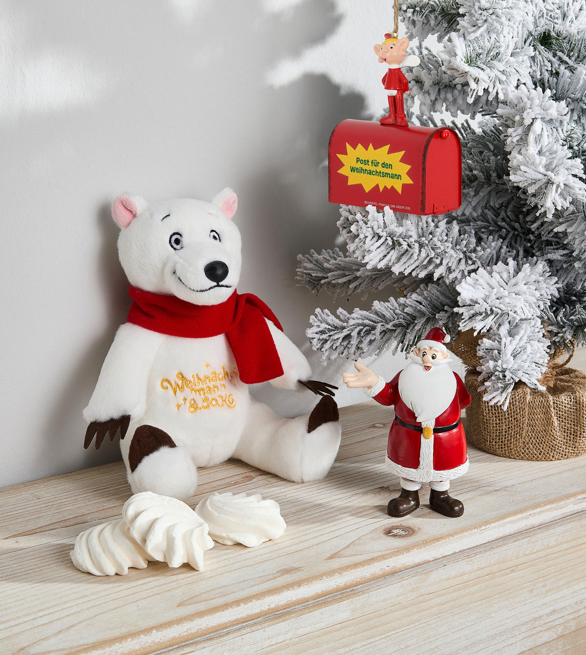 DEKO-NIKOLAUS  - Rot, Basics, Kunststoff (5/10/5cm)