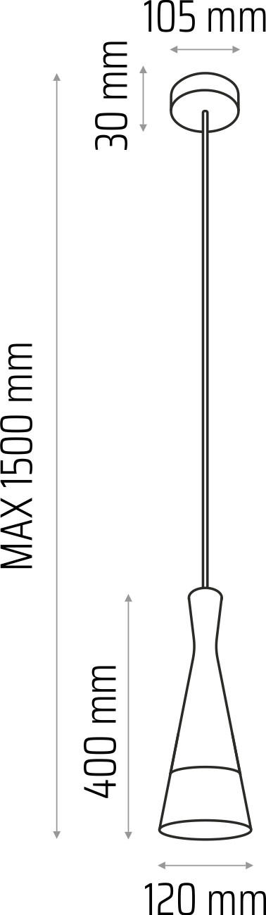PENDELLEUCHTE 12/150 cm  - Eichefarben/Weiß, Natur, Holz/Textil (12/150cm)