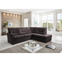 SEDEŽNA GARNITURA, mikrovlakna rjava  - bež/rjava, Konvencionalno, kovina/tekstil (259/96/218cm) - Beldomo Comfort