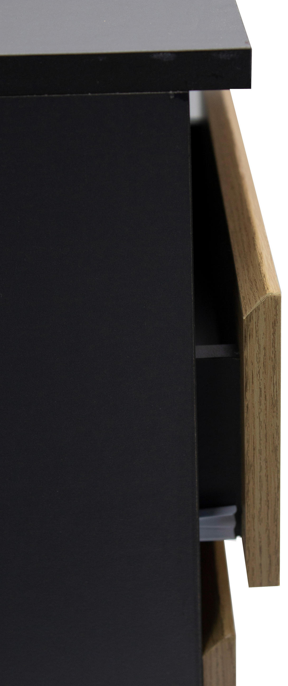 NACHTSCHRANK 39,7/59/32 cm, Anthrazit, Eiche Artisan,  - Anthrazit/Eiche Artisan, Basics, Holzwerkstoff (39,7/59/32cm) - Boxxx