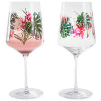 SPRITZERGLAS Sommersonett 544 ml 2-teilig  - Rosa/Grün, LIFESTYLE, Glas (544ml) - Ritzenhoff