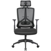 OTOČNÁ ŽIDLE, pokryté povrchovou vrstvou, černá - černá, Basics, kov/textil (68/120-133/65cm) - Boxxx