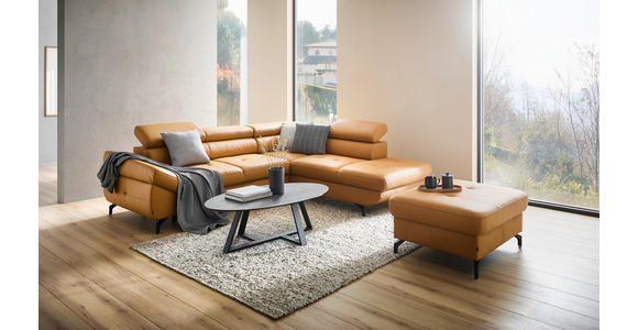 COUCHTISCH Sicherheitsglas 120/70/38 cm oval Grau, Schwarz  - Schwarz/Grau, Design, Glas/Keramik (120/70/38cm) - Novel