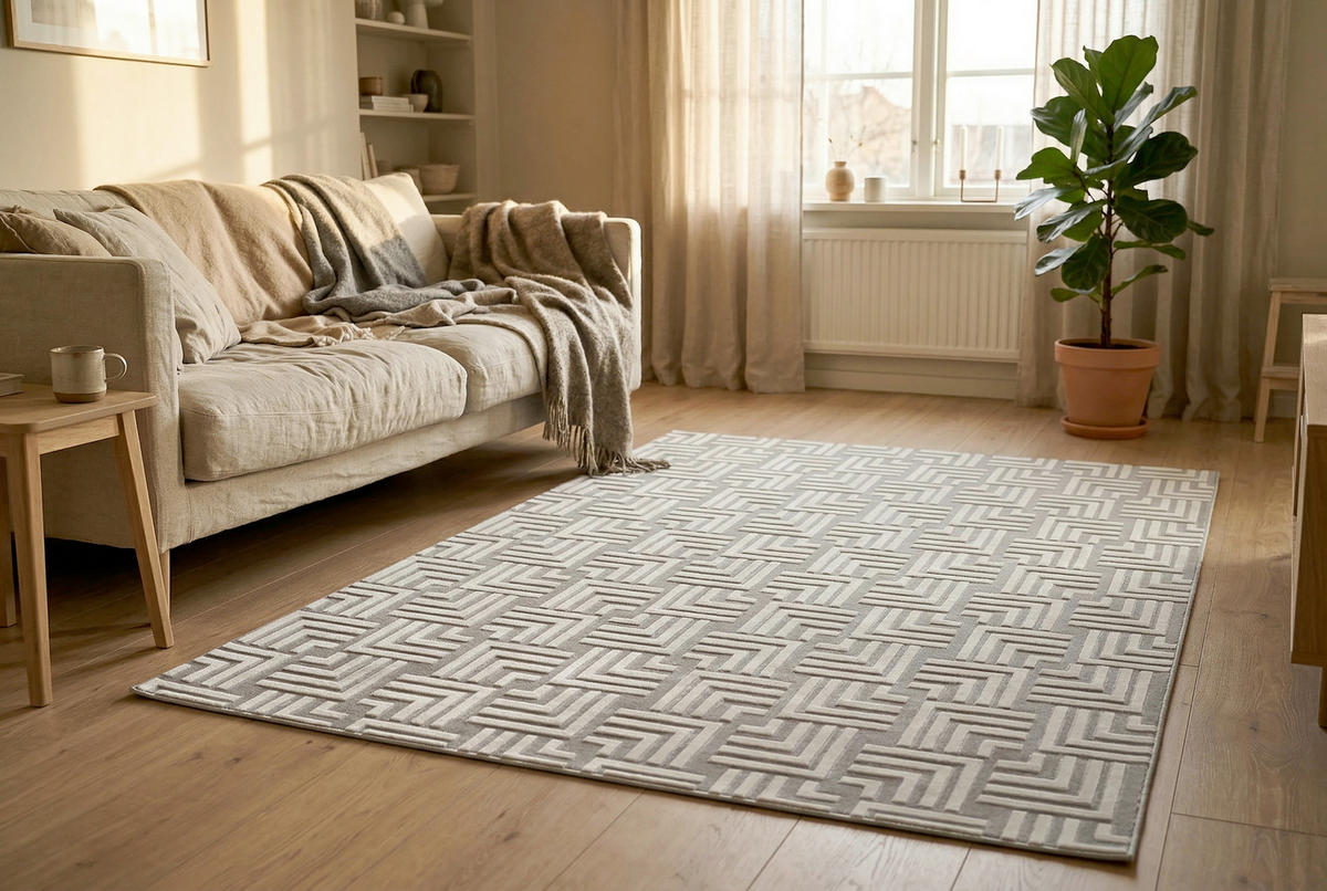 LÄUFER 80/150 cm Calma  - Beige, Basics, Textil (80/150cm) - Kayoom
