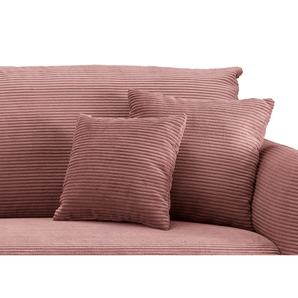 Thumbnail - Livetastic Ecksofa, Rosa, Textil, 5-Sitzer, Füllung: Schaumstoff, L-Form, 256x256 cm, Made in EU, Typenauswahl, Rücken e...