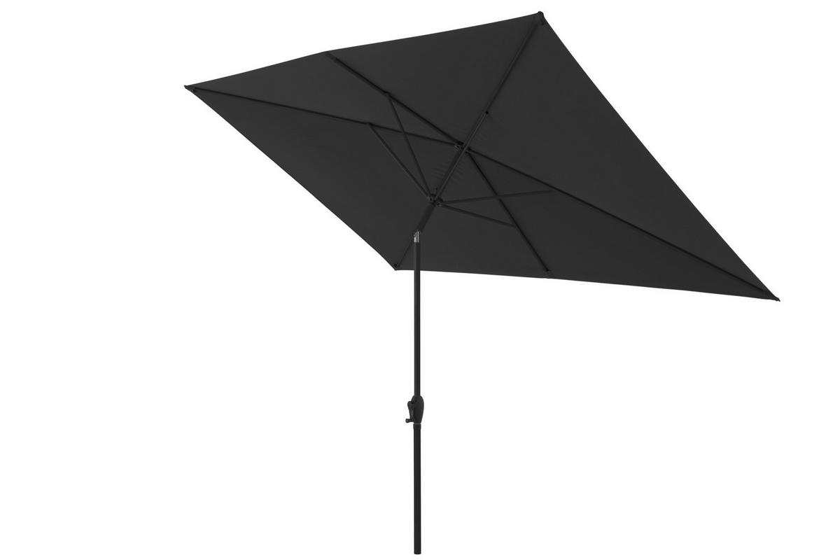 SONNENSCHIRM 300x200 cm Anthrazit  - Anthrazit, Design, Textil/Metall (300/200cm) - Dieter Knoll