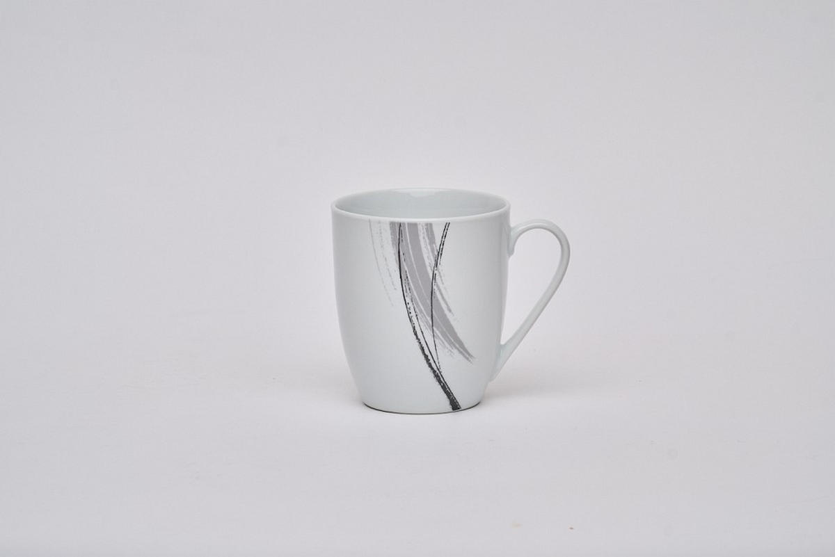 KOMPLETT SERVIS Roma 62 delar  - vit/grå, Basics, keramik - Novel