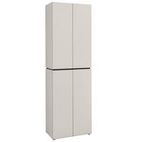 ELŐSZOBASZEKRÉNY 60/199/37 cm  - kasmírszínű/fekete, Design, műanyag/faalapú anyag (60/199/37cm) - Voleo