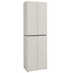 GARDEROBENSCHRANK  in 60/199/37 cm  - Kaschmir/Schwarz, Design, Holzwerkstoff/Kunststoff (60/199/37cm) - Voleo