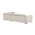 ECKSOFA Beige Struktur  - Beige/Schwarz, Design, Kunststoff/Textil (284/205cm) - Xora