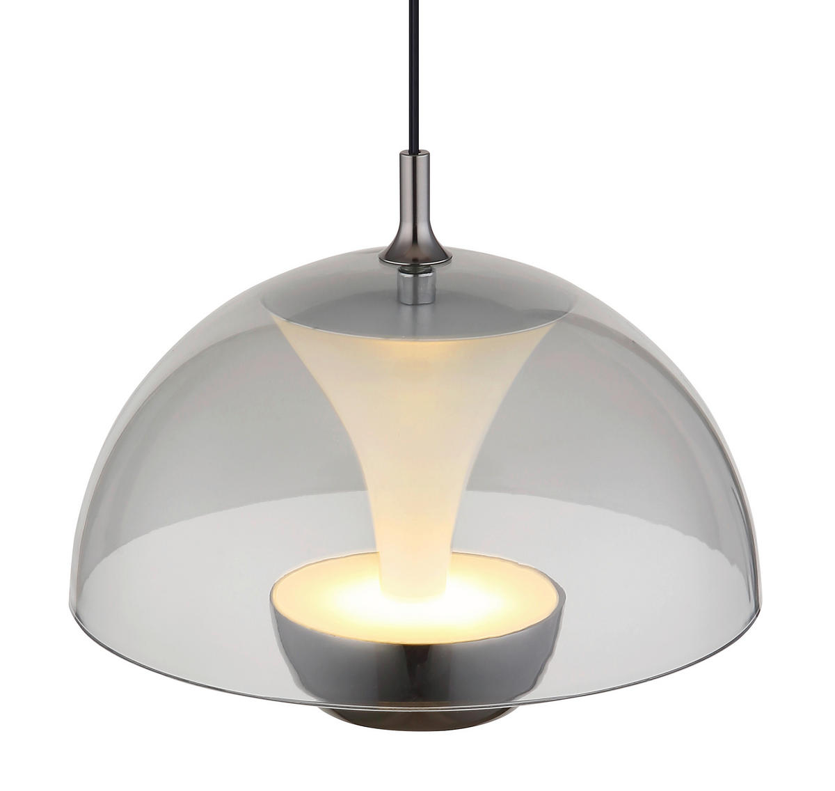 ZÁVĚSNÉ LED SVÍTIDLO, 23/120 cm  - černá, Design, kov/plast (23/120cm) - Globo