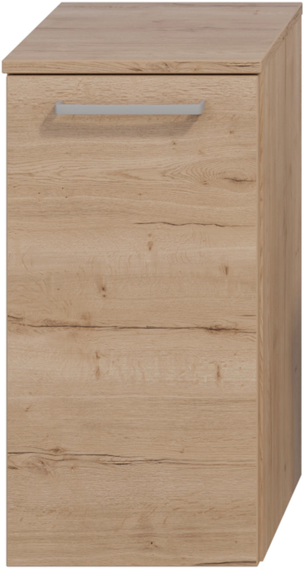 HÄNGESCHRANK 30/57,6/35 cm  - Chromfarben/Eichefarben, MODERN, Glas/Holzwerkstoff (30/57,6/35cm) - Celina Home