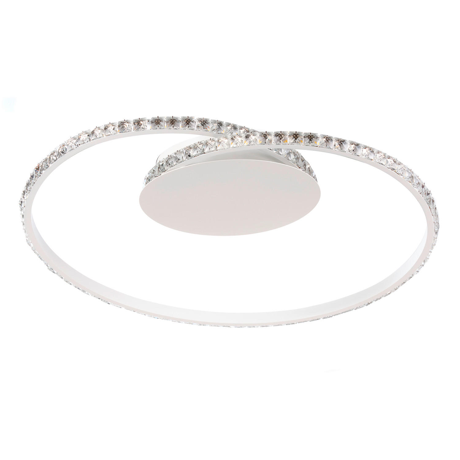 LED-DECKENLEUCHTE 50/10/43 cm   - Weiß, Design, Metall (50/10/43cm)