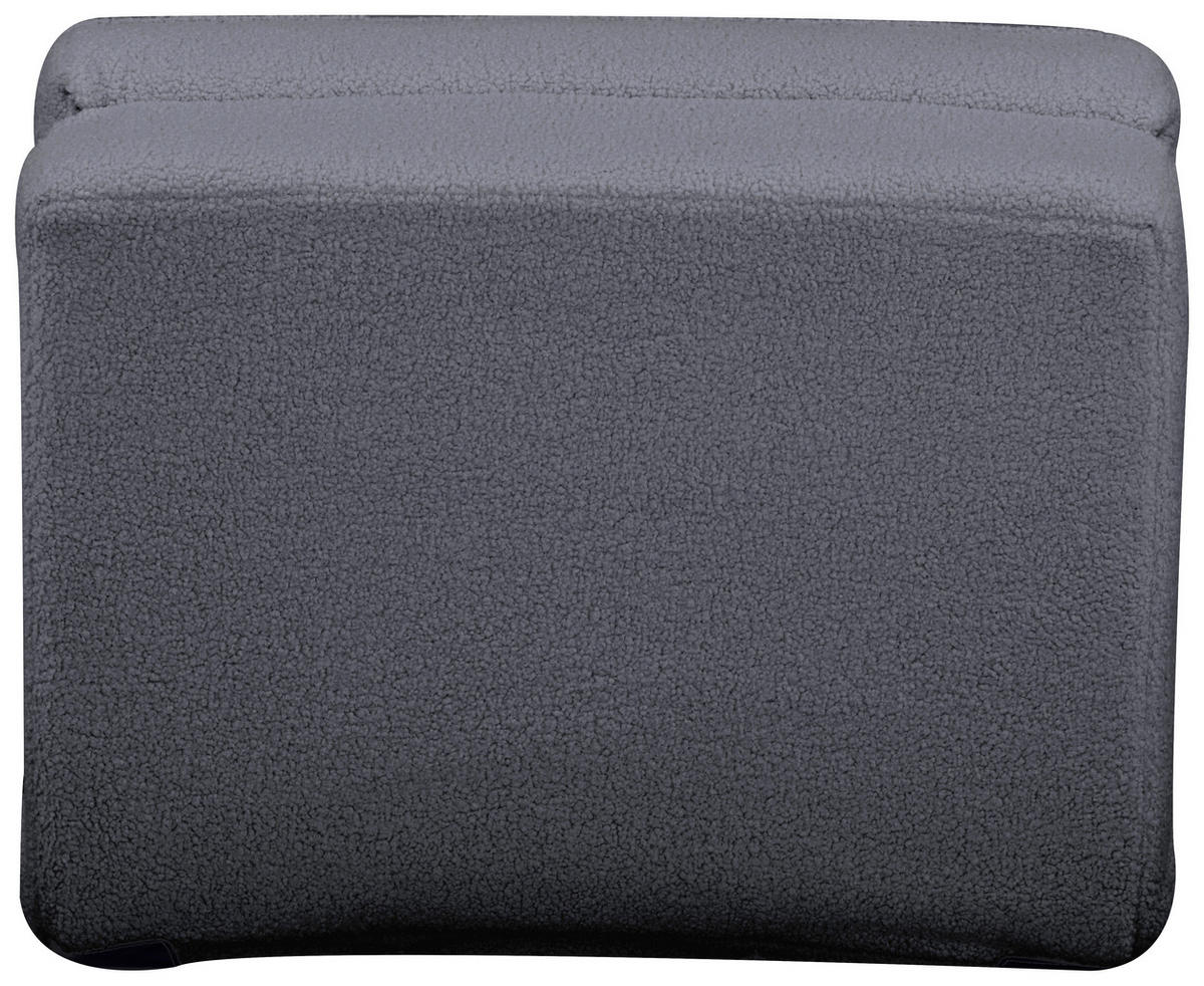 SCHLAFSESSEL in Teddystoff Grau  - Grau, MODERN, Textil (74/61,5/80cm) - MID.YOU