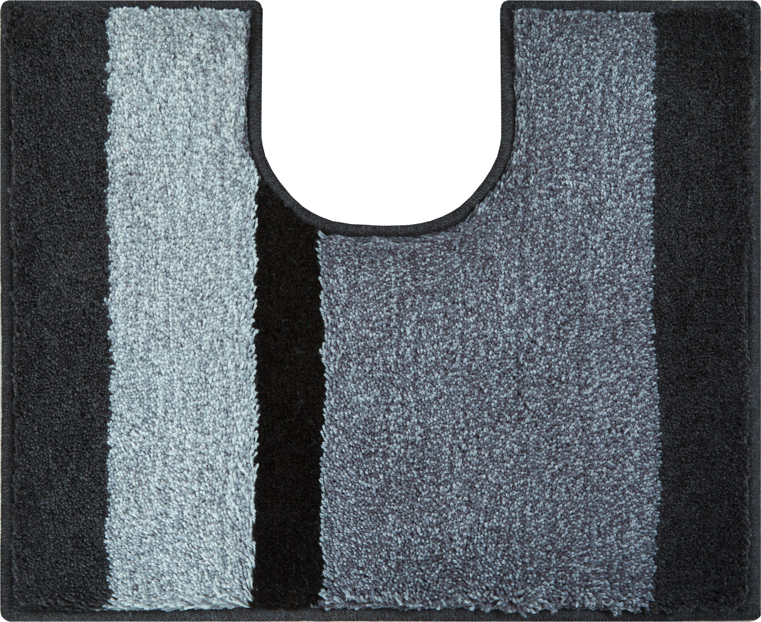 WC PŘEDLOŽKA, 49/60 cm - antracitová, Basics, textil/plast (49/60cm) - Grund
