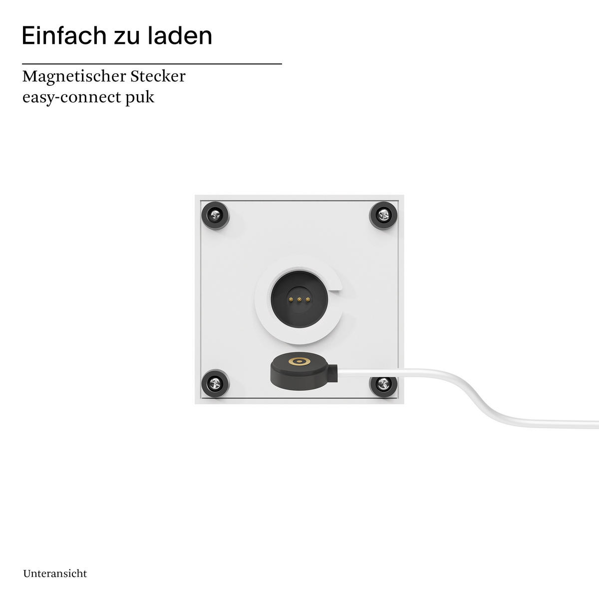 AKKU-TISCHLEUCHTE Nutalis 8/8/8 cm   - Weiß, Design, Metall (8/8/8cm)